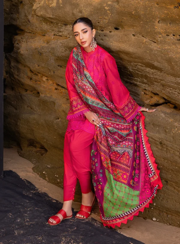 ZAINAB CHOTTANI EMBROIDERED CHIKANKARI LAWN - Image 4