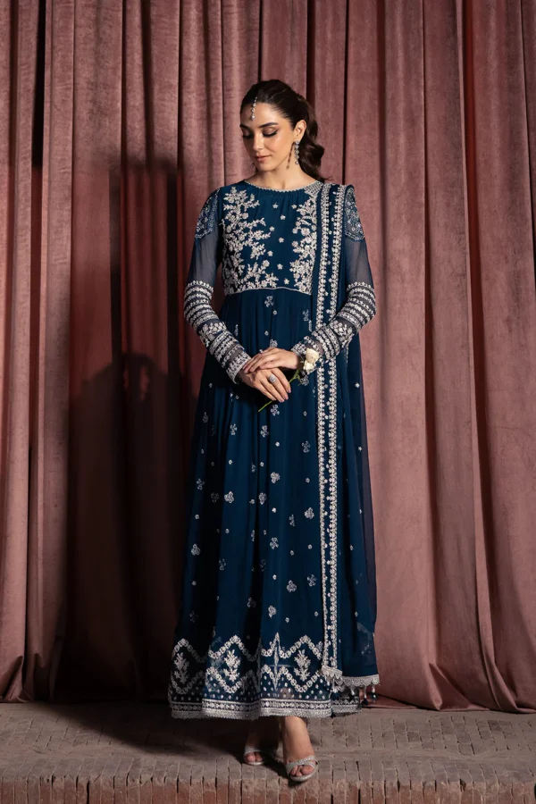 AZURE EMBROIDERED CHIFFON