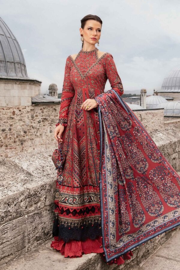 M PRINT PRINTRED CAMBRIC SUIT