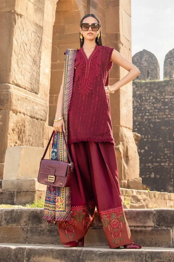 M PRINT EMROIDERED LINEN WINTER
