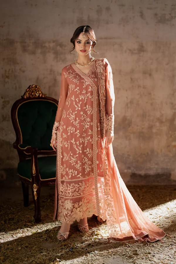 AZURE EMBROIDERED CHIFFON