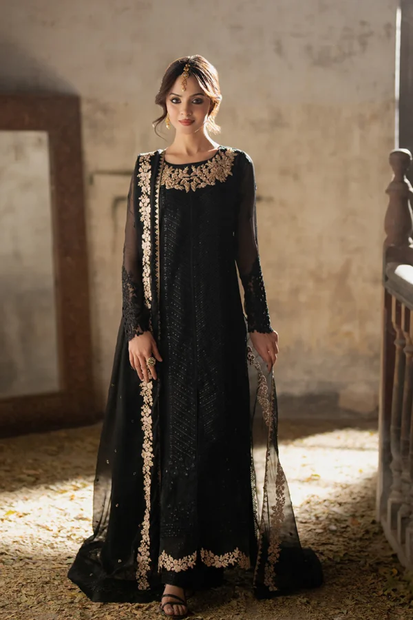 AZURE EMBROIDERED CHIFFON