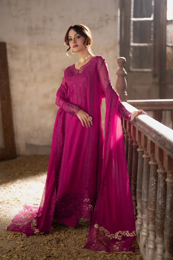 AZURE EMBROIDERED CHIFFON